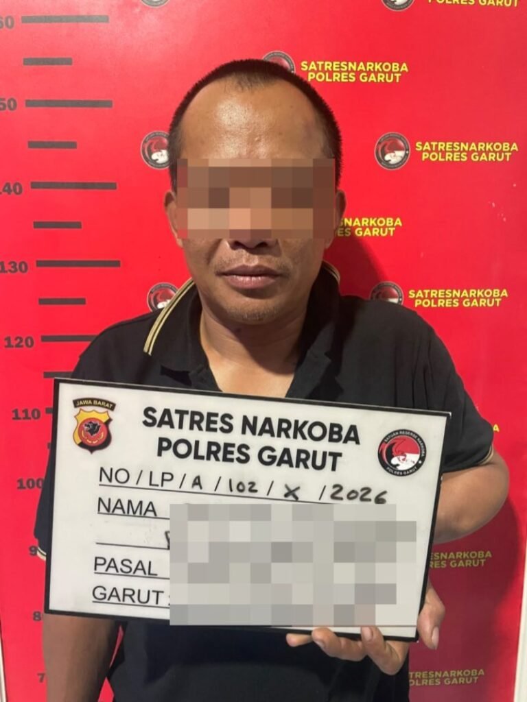 Barang bukti ganja kering yang disita Satresnarkoba Polres Garut dalam pengungkapan dugaan peredaran narkotika.